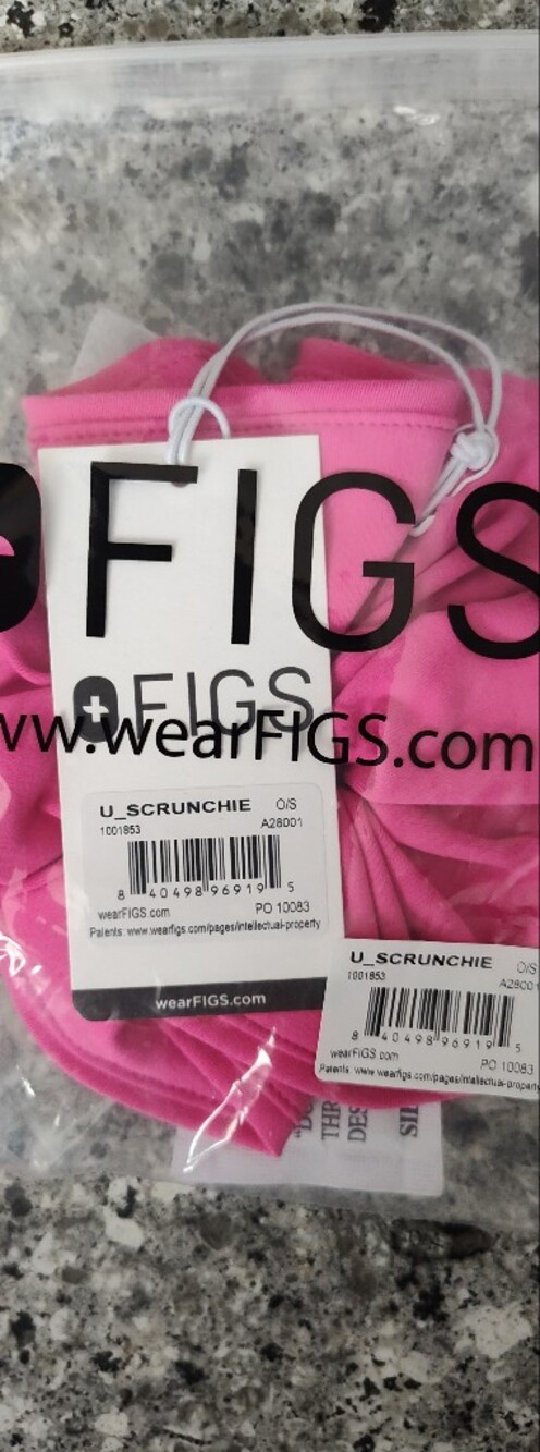 NWT Figs Rapid Response Pink Scrunchie